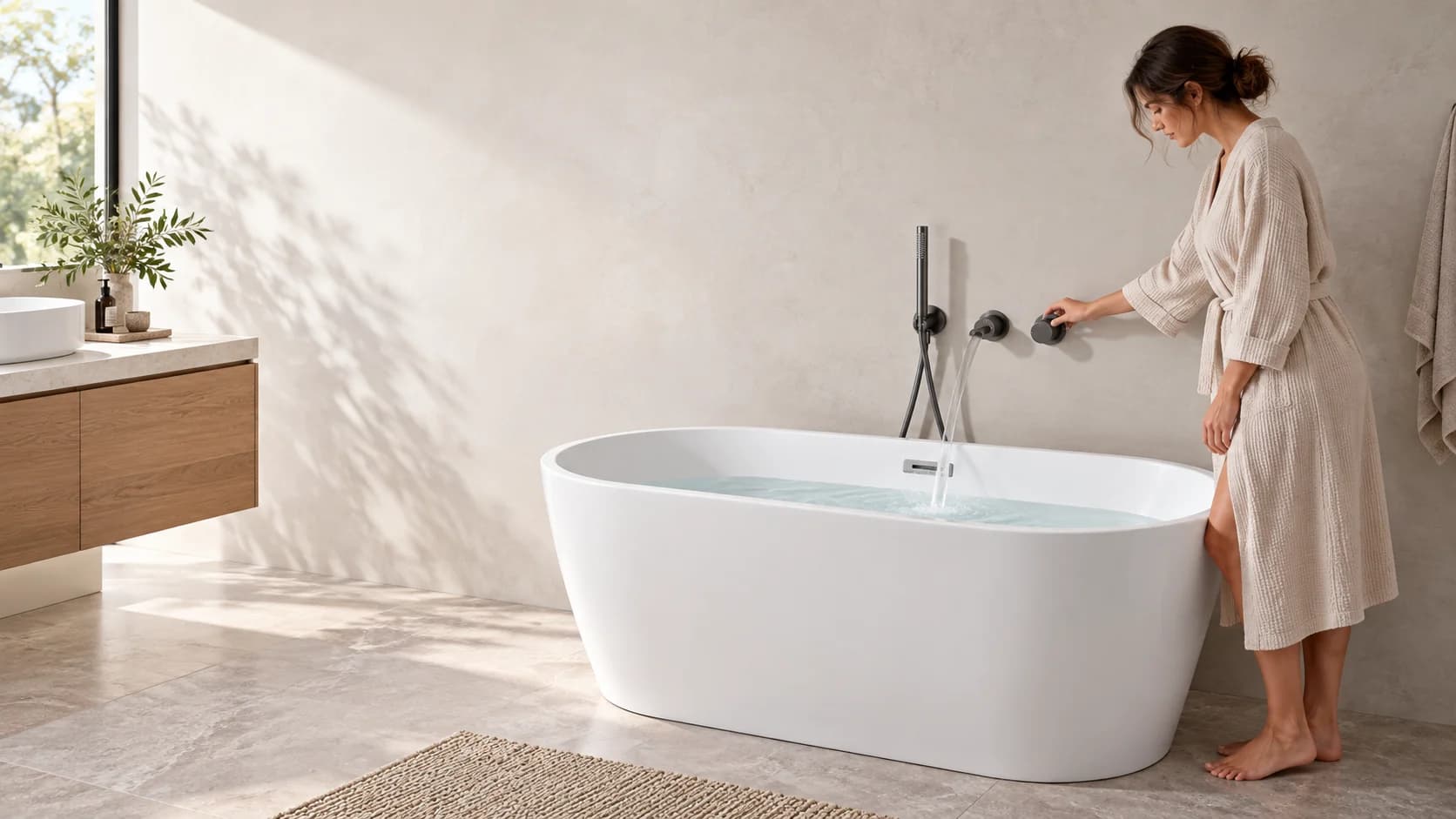 Unterputz-Badarmatur ELITE EDITION BFC1722 aus Messing für Badewanne und Dusche auf einem Produktfoto.