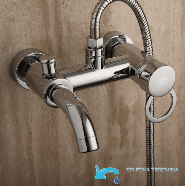 Wannenarmatur EYN SK2264 zur Wandmontage mit LED-Wasserfallauslauf in mehreren Farbausführungen