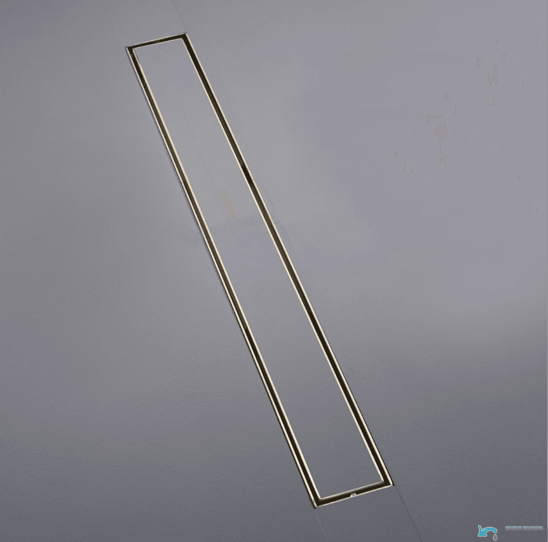 Duschrinne EYN GBK1004 in Mattgold, 60 oder 80 cm