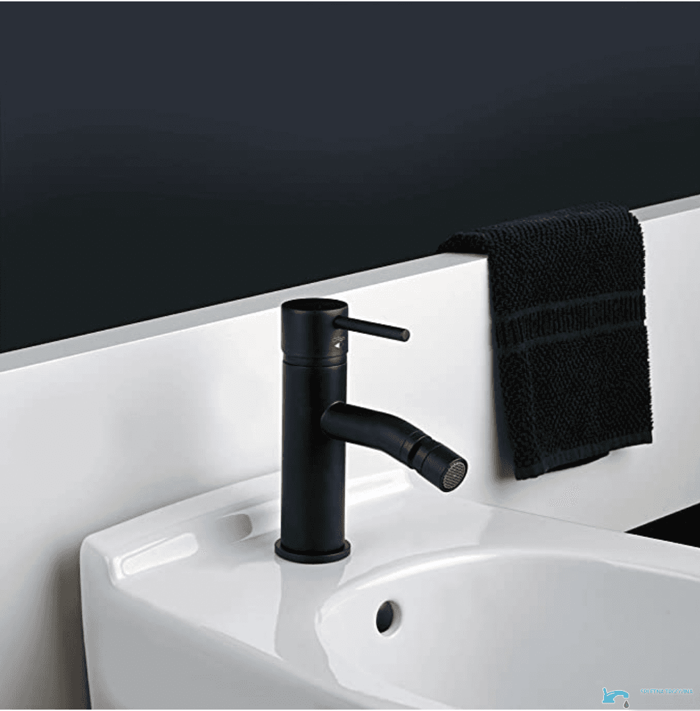 Bidetarmatur EYN BB1402 als Standarmatur in Mattschwarz und Schwarz