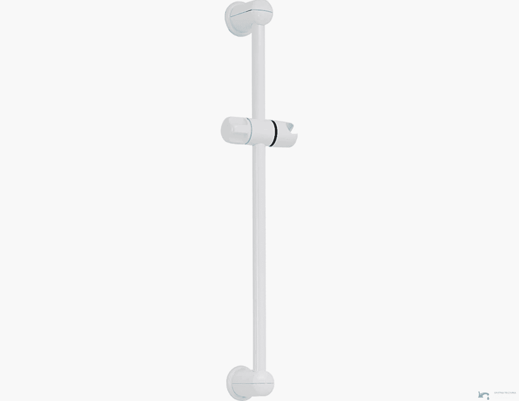 Weiße Duschkonsole EYN BK1117 aus ABS-Kunststoff für Wandmontage, 58 cm