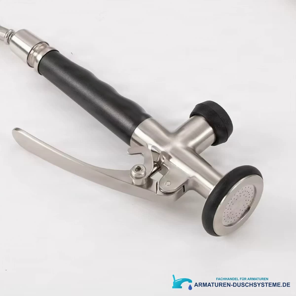 Spülbrause ELITE EDITION KFH1355 mit Hebel aus gebürstetem Metall mit schwarzen Details