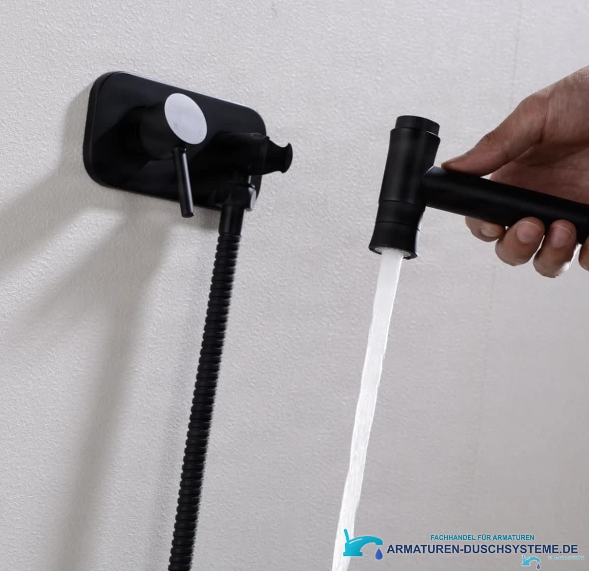 Unterputz-Wandarmatur für Bidet BB1637 in Mattschwarz