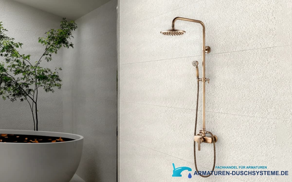 Duschsystem ELITE EDITION BSE1508 im Einsatz an heller Badezimmerwand