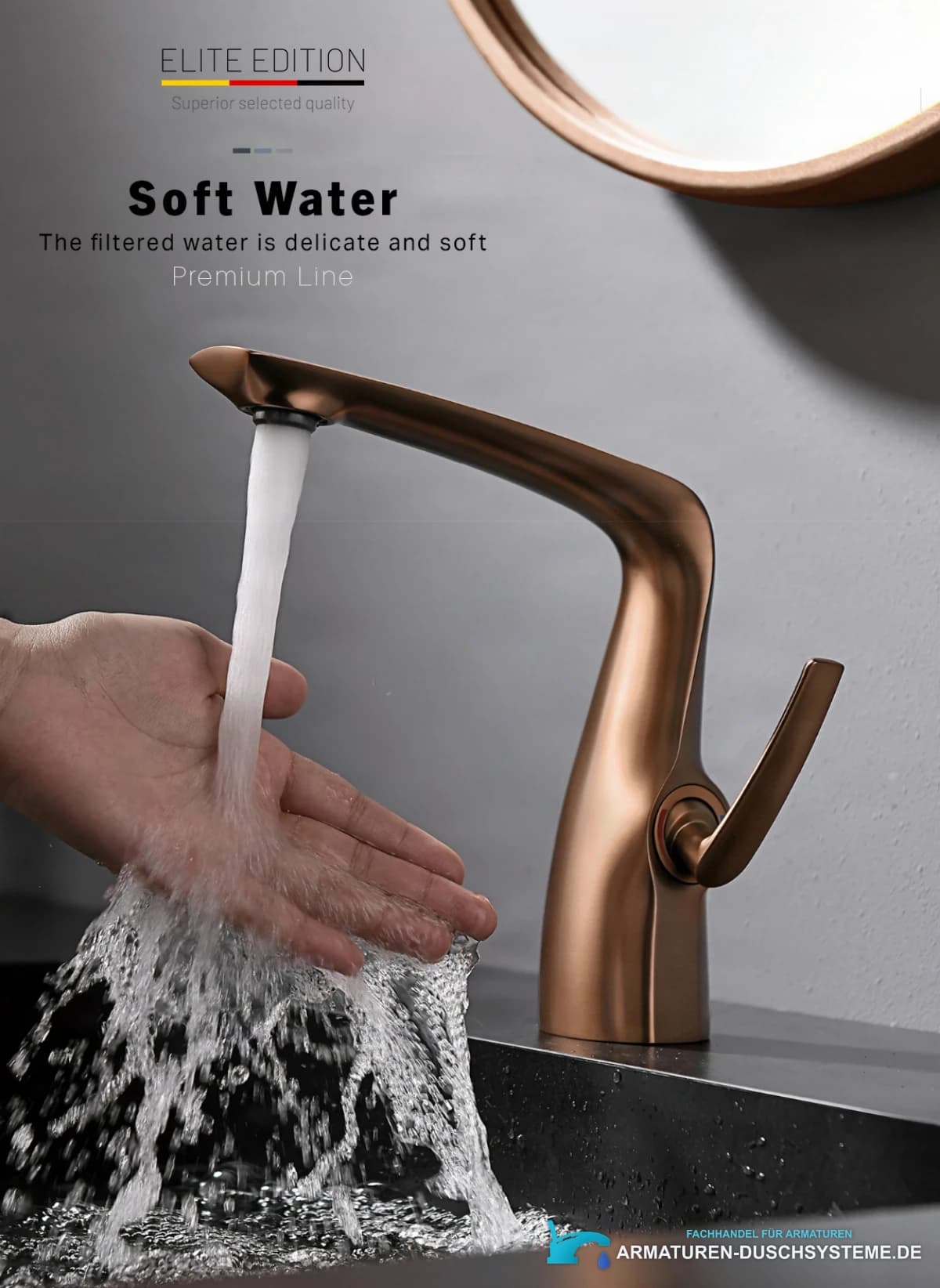 Waschtischarmatur ELITE EDITION BS1531 aus Messing in mehreren Farbausführungen
